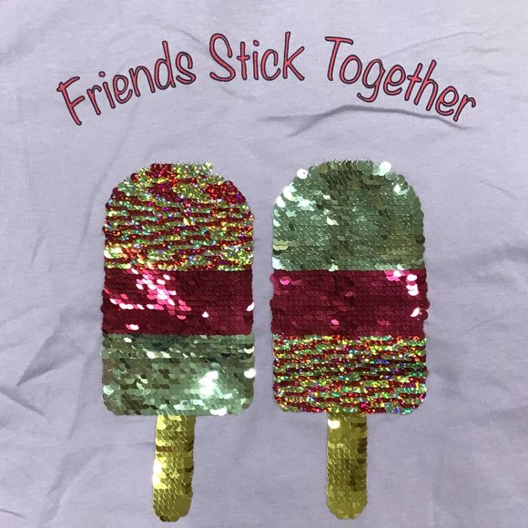 Manguun | Girl's T-shirt | Purple | Popsicle | Large - Picture 3 of 3